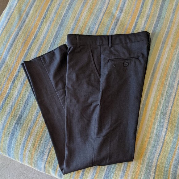 Boy's Izod Grey Dress Pants Size 12 Reg - Picture 13 of 14